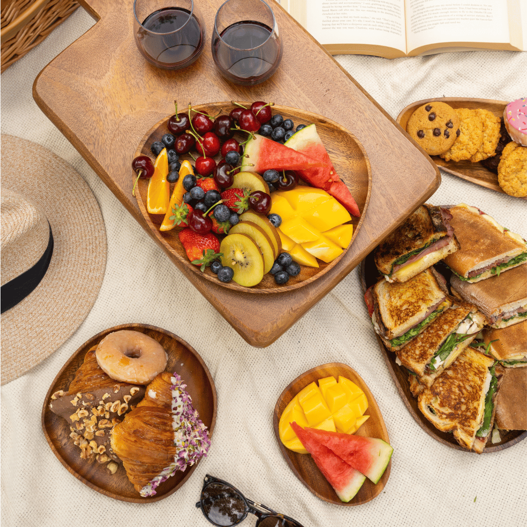 Acacia Wood Serving Plates