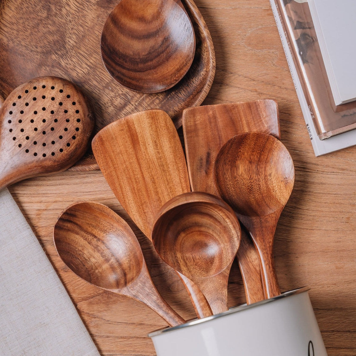 Teak Wooden Utensil Set