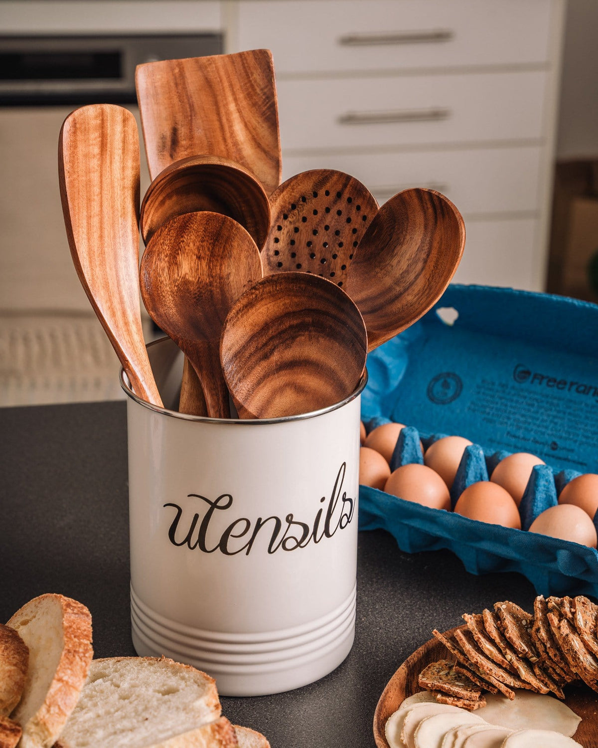 Teak Wooden Utensil Set