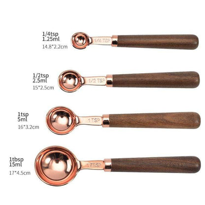 Copper Measuring Cups/Spoon Set