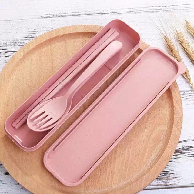 Wheat Straw Reusable Cutlery Set 