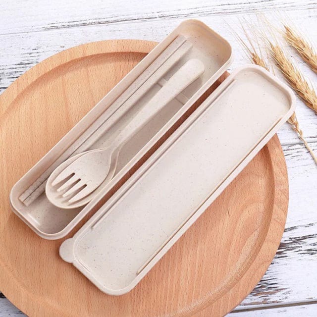 Wheat Straw Reusable Cutlery Set 