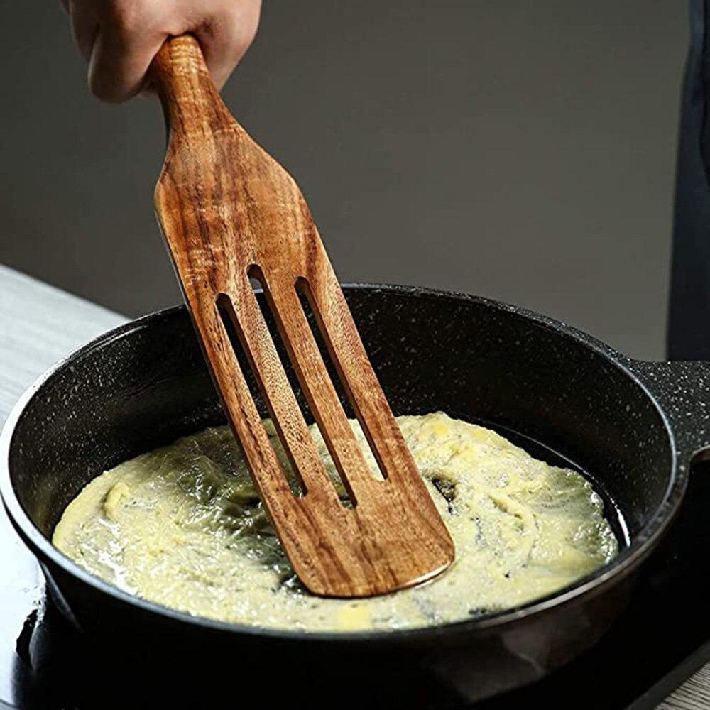 Teak Wood Spurtle Set